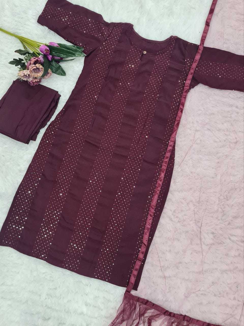 YNF REYON SMC RUHI SUITS & DRESSES WHOLESALE LADIES DRESSES EMBROIDERY SUITS MANUFACTURER              